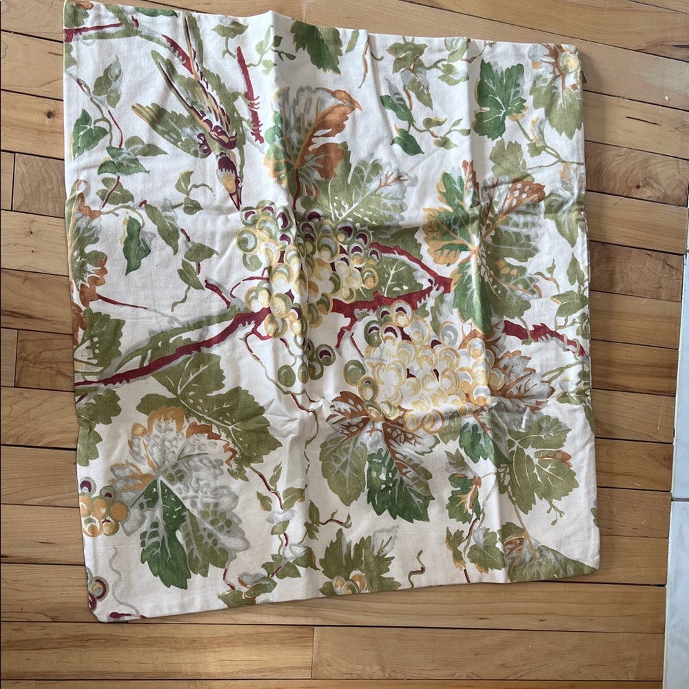 Pottery Barn Green and Cream Accent Pillow